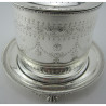 Victorian Silver Plated Cylindrical Biscuit Barrel