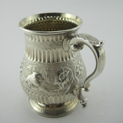 Good Quality Victorian Sterling Silver Pint Mug