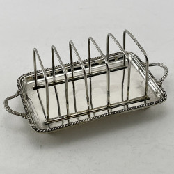 Good Quality Mappin & Webb Sterling Silver Toast Rack (1932)