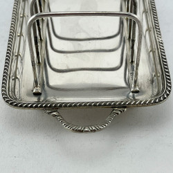 Good Quality Mappin & Webb Sterling Silver Toast Rack