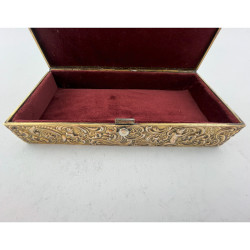 Decorative Victorian William Comyns Sterling Silver Trinket or Jewellery Box