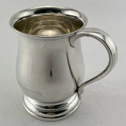 Baluster Shape Georgian Style Sterling Silver Pint Mug (1931)