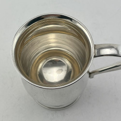 Baluster Shape Georgian Style Sterling Silver Pint Mug