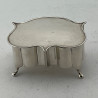 Unusual and Good Quality Sterling Silver Edwardian Jewellery Box