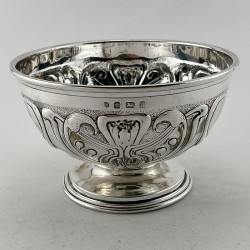 Art Nouveau Style Sterling Silver Rose Bowl (1903)