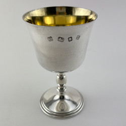 Very Good Quality Vintage Sterling Silver Goblet (1969)