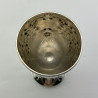 Decorative Late Victorian Sterling Silver Goblet