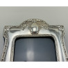 Beautiful Edwardian Sterling Silver Photo Frame with Blue Velvet Back