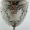 Decorative Late Victorian Sterling Silver Goblet
