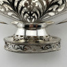 Pair of Thomas Bradbury Silver Plated Oval Dishes with Reeded Handles