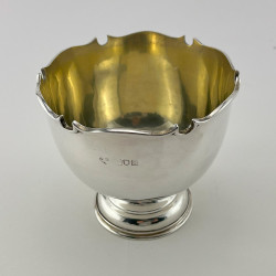 Charming Small Edwardian Sterling Silver Rose Bowl (1913)