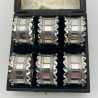 Boxed Set of 6 Victorian Sterling Silver Napkin Rings