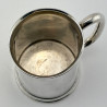 Handsome Sterling Silver Pint Mug with Plain Unengraved Body