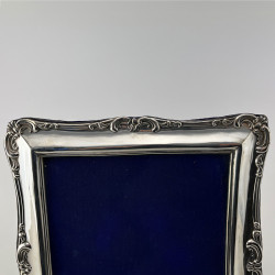 Rectangular Large Edwardian Sterling Silver Photo Frame