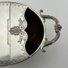 Unusual Oval Victorian Silver Plated Spoon Warmer