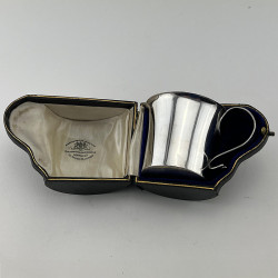 Boxed James II Style Sterling Britannia Standard Silver Christening Mug (1922)