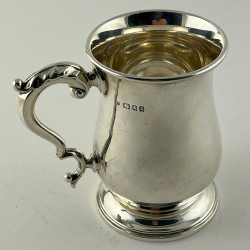 Edward Barnard & Son Sterling Silver Half Pint Christening Mug