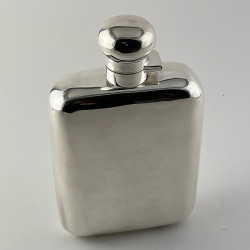 Very Large Goliath Silver Plated Hip Flask (c.1920)