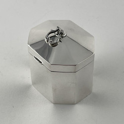 Beautiful Plain Sterling Silver Chester Tea Caddy