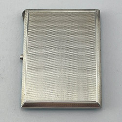 Good Quality Sterling Silver Enamel Small Cigarette Case