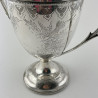 Impressive Victorian Sterling Silver Lidded Trophy Cup