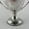 Impressive Victorian Sterling Silver Lidded Trophy Cup