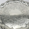 Very Attractive Victorian Sterling Silver Salver