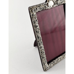 Rectangular Late Victorian Sterling Silver Photo Frame