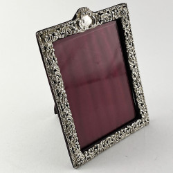 Rectangular Late Victorian Sterling Silver Photo Frame (1887)