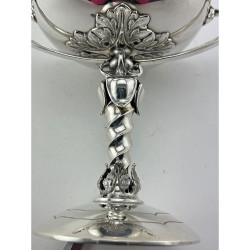 Sterling Silver Tazze or Comport in the Manner of Gorg Jensen