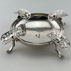 Unusual Antique Sterling Silver Ash Tray (1898)