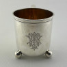 Unusual Georgian Style Sterling Silver Half Pint Mug