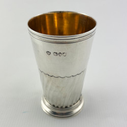 Victorian Sterling Silver Tapering Vase or Beaker (1891)