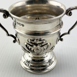 Miniature Sterling Silver Vase Shaped Trophy Cup