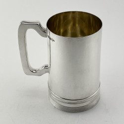 Handsome Late Victorian Pint Sterling Silver Mug (1899)