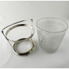 Late Victorian Cut Glass and Silver Plated Ice Pail