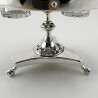 Victorian Oak & Silver Plated Pedestal Base Table Shaped Cruet Set