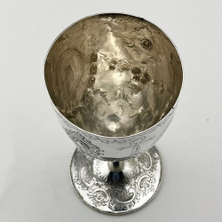 Good Quality Victorian Sterling Silver Goblet