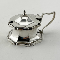 Edwardian Sterling Silver Condiment Set in a Lighthouse Style