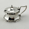 Edwardian Sterling Silver Condiment Set in a Lighthouse Style