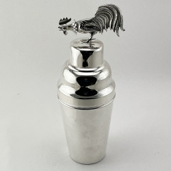 Good Quality English Large Silver Plated Cocktail Shaker (c.1935)