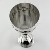 Art Nouveau Style WMF Silver Plated Goblet with Floral Embossed Bowl