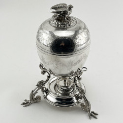 Very Decorative Victorian Silver Plated Egg Coddler or Boiler (c.1895)