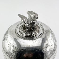 Very Decorative Victorian Silver Plated Egg Coddler or Boiler