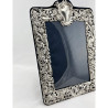 Decorative Large Late Victorian Silver Photo Frame Marked STERLING