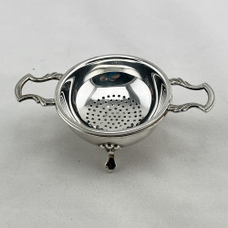 Good Quality and Gauge Sterling Silver Tea Strainer (1969)