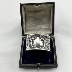 Victorian Sterling Silver Napkin Ring Fitted into the Original Box (1897)