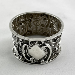 Victorian Sterling Silver Napkin Ring Fitted into the Original Box