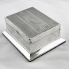 Art Deco Style Sterling Silver Trinket or Cigarette Box