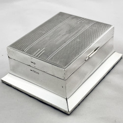Art Deco Style Sterling Silver Trinket or Cigarette Box